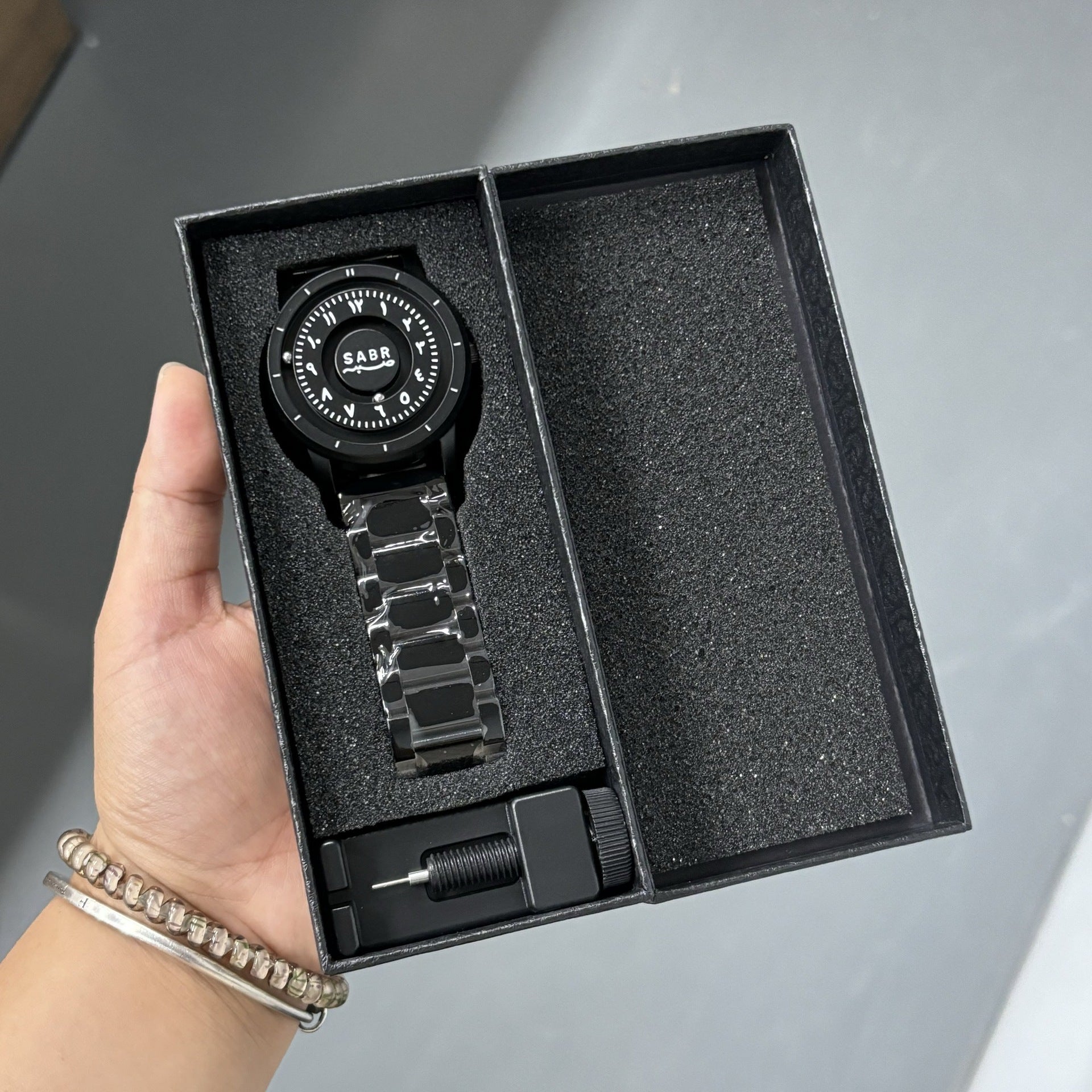 Magnetic Ball Suspension Cool Men's Quartz Watch